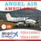 Get Angel Air Ambulance Patient Transfer Services in Delhi with ICU setup