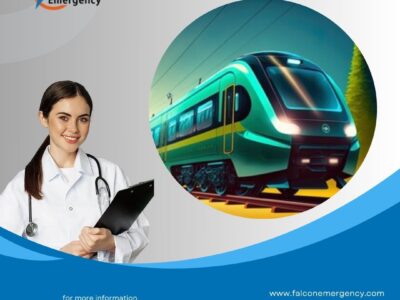 Take Amazing Falcon Emergency Train Ambulance Service in Patna with Hi-Tech ICU Features
