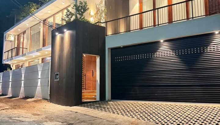 The architecturally designed super luxury three storyed house for sale at boralesgamuwa